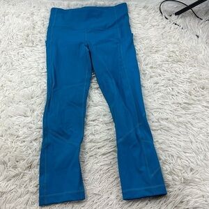Lululemon Pace Rival High-Rise Crop 22" Hawaiian Blue